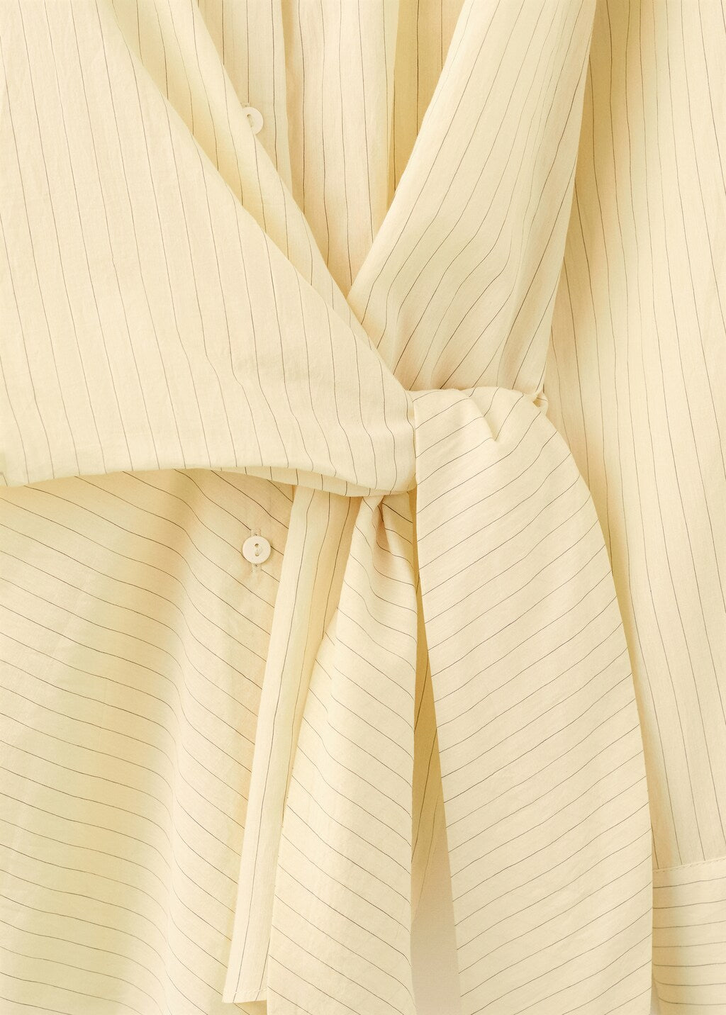Mango shirt chipiti in pastel yellow - Image 3