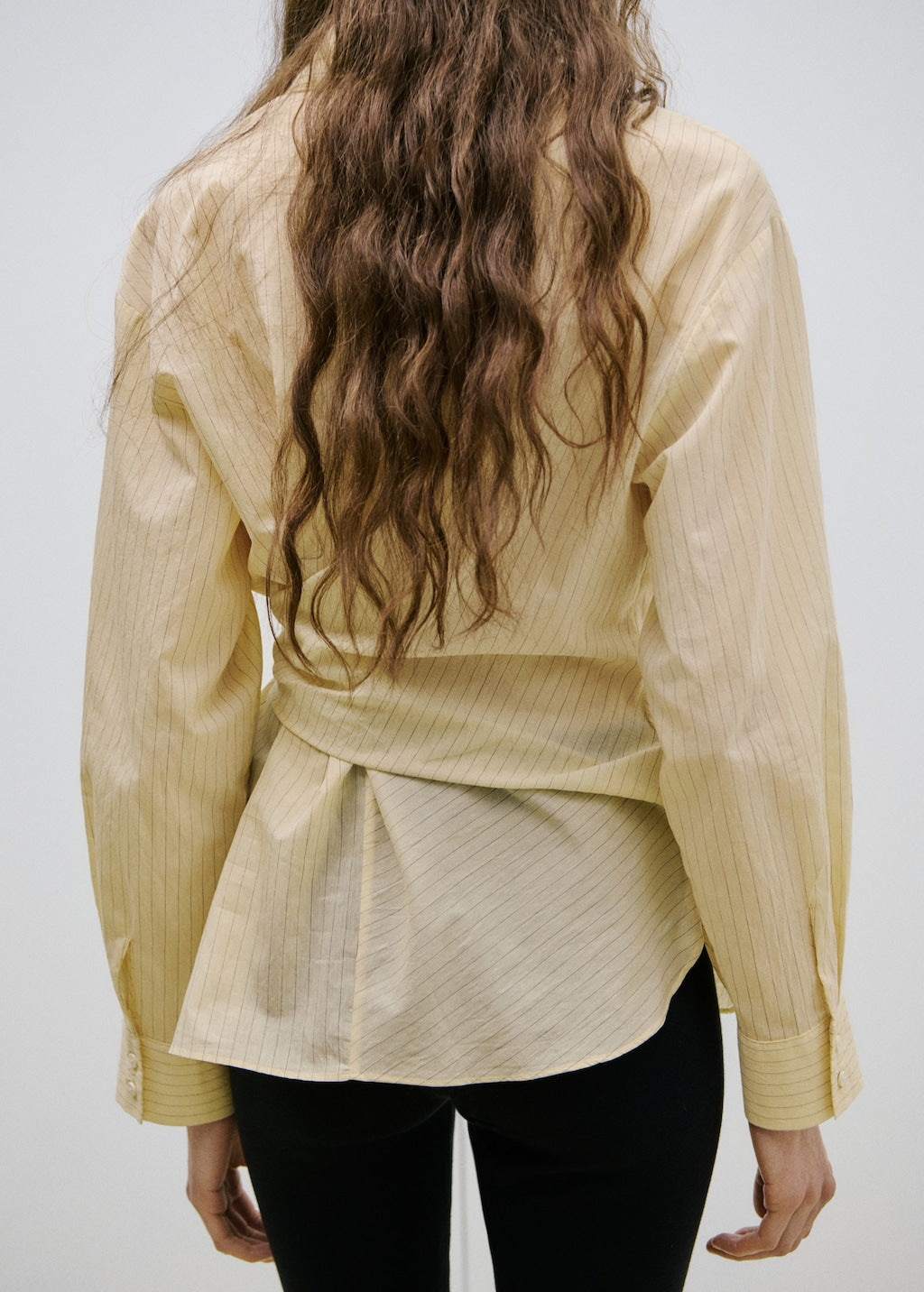 Mango shirt chipiti in pastel yellow - Image 5