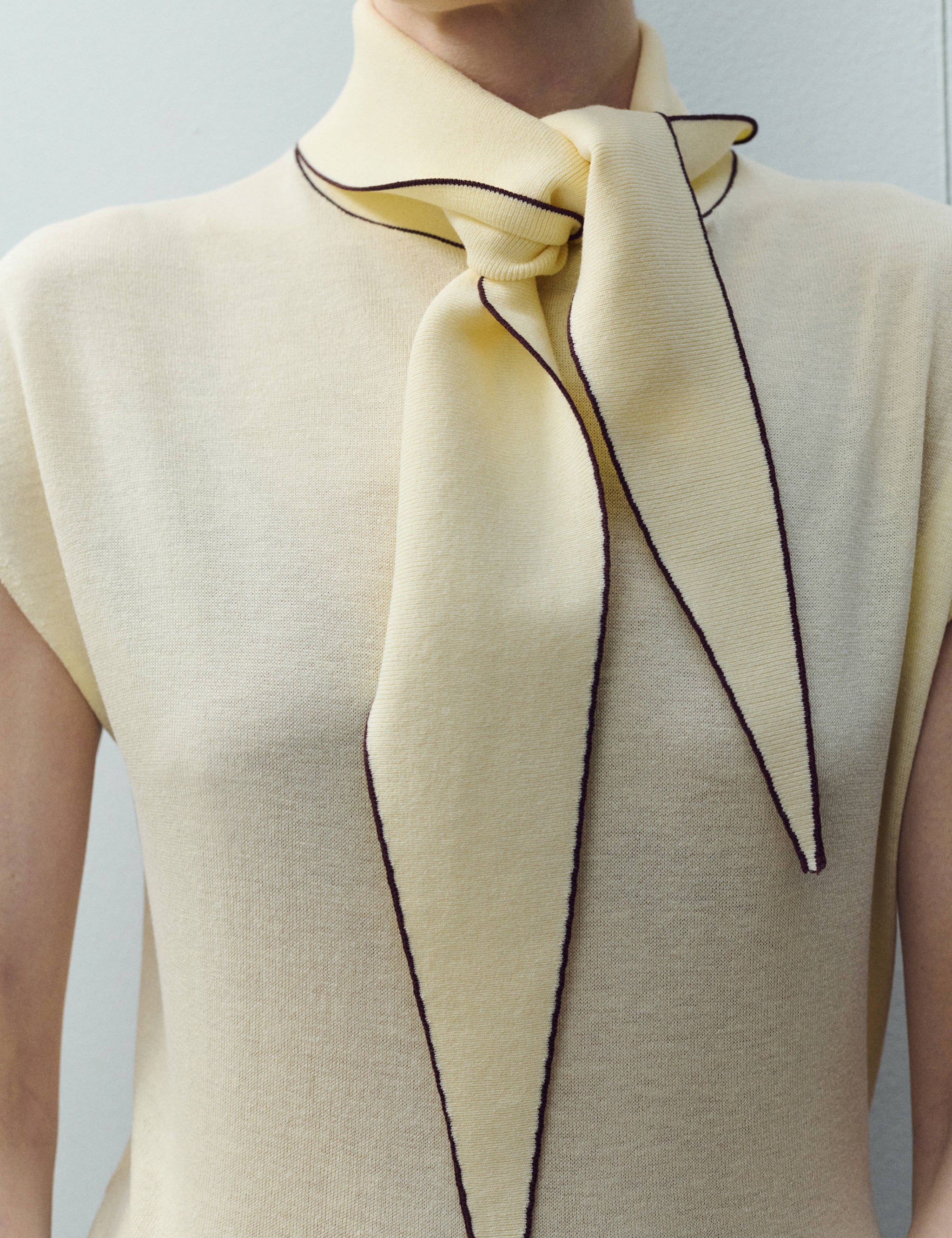 Mango top bert in pastel yellow-002