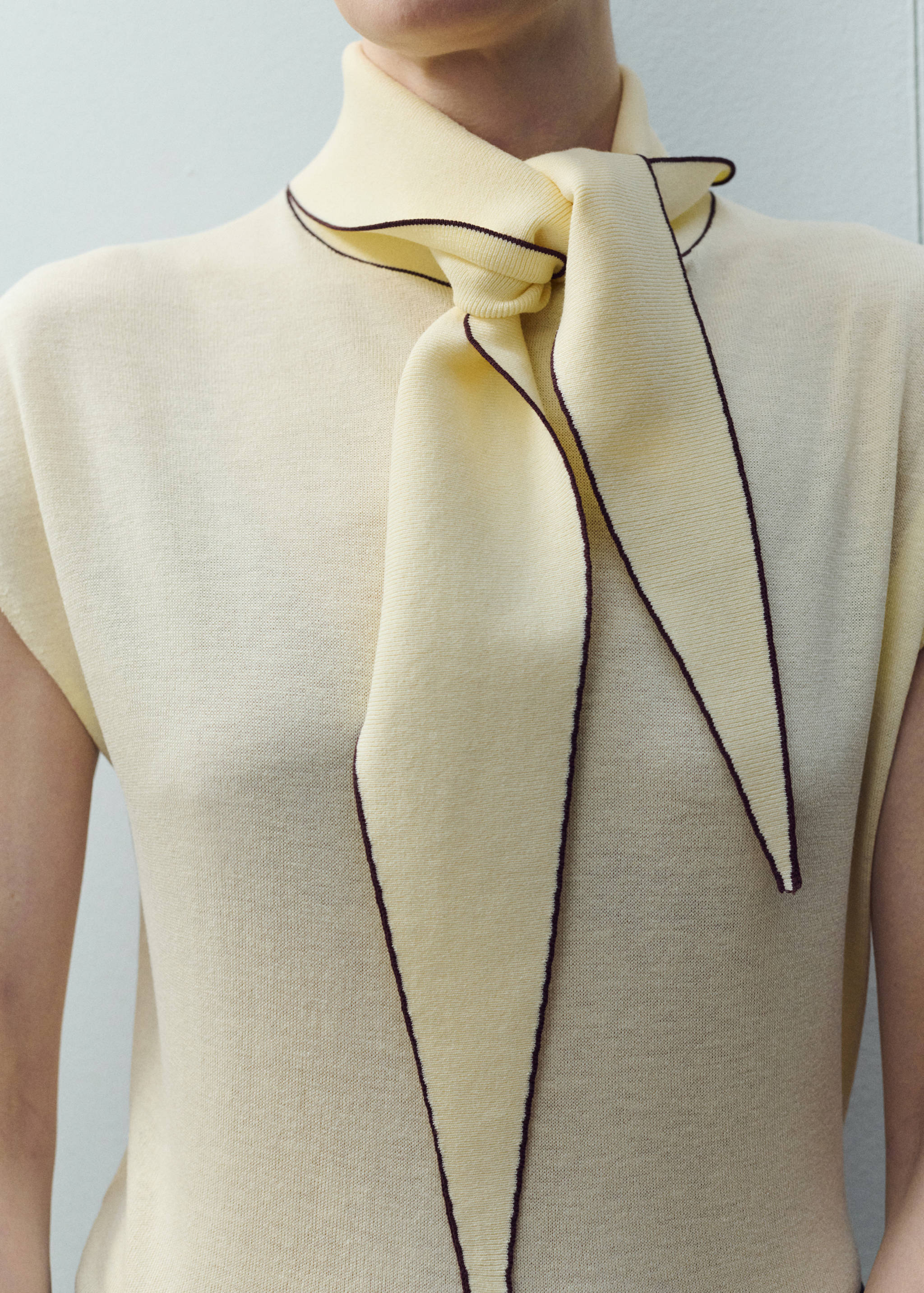 Mango top bert in pastel yellow-002