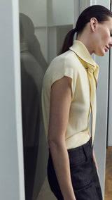 Mango top bert in pastel yellow-004
