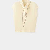 Mango top bert in pastel yellow-021