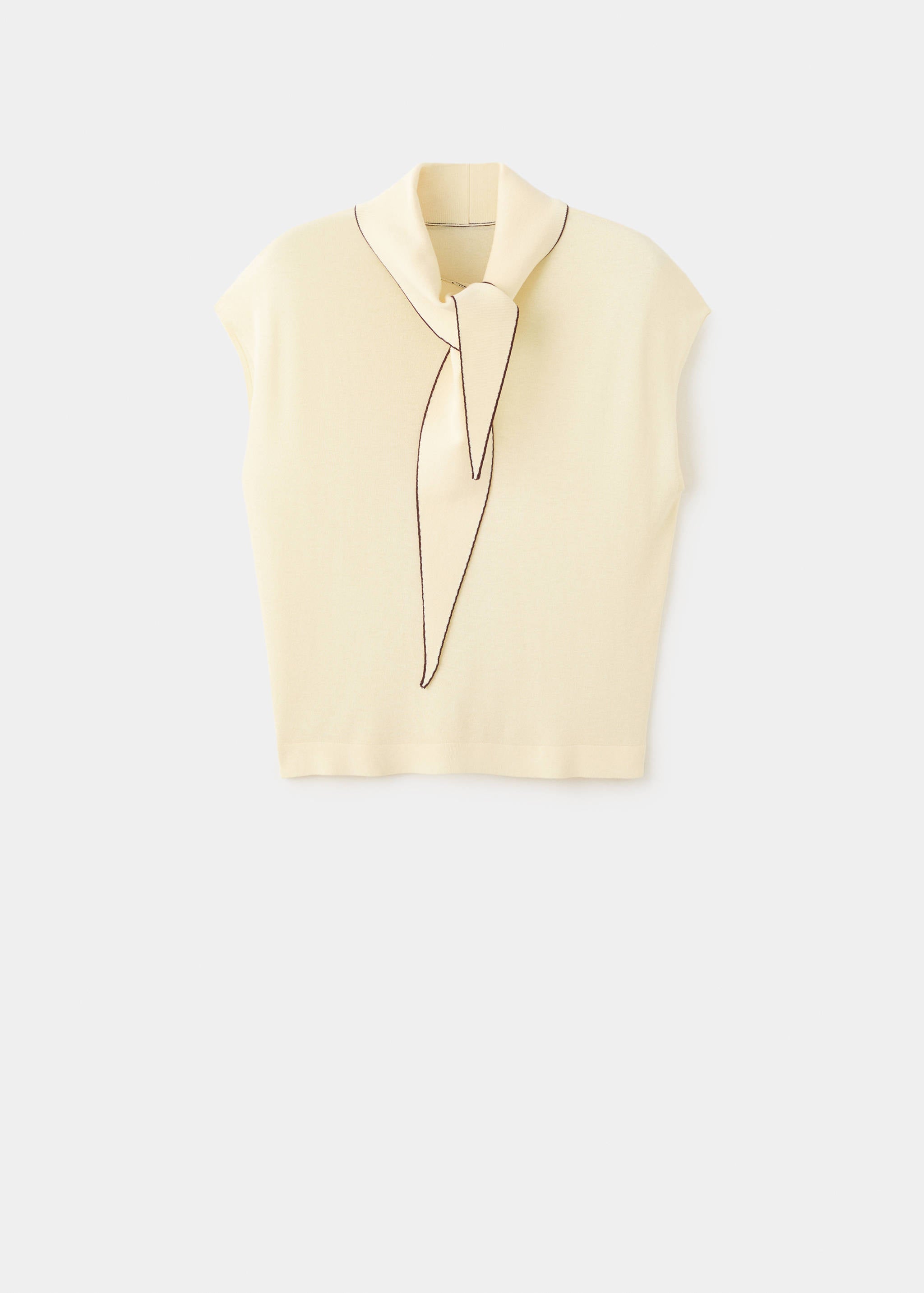 Mango top bert in pastel yellow-021