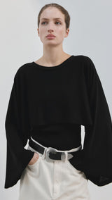 Mango cape capote in black - Image 1