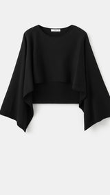 Mango cape capote in black - Image 2