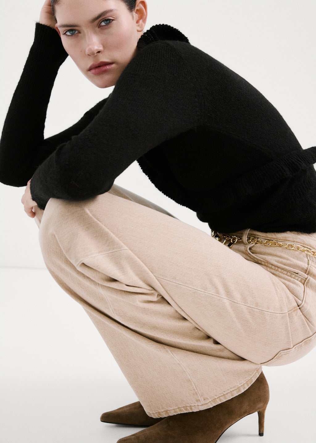 Mango cardigan heidi in anthracite - Image 1