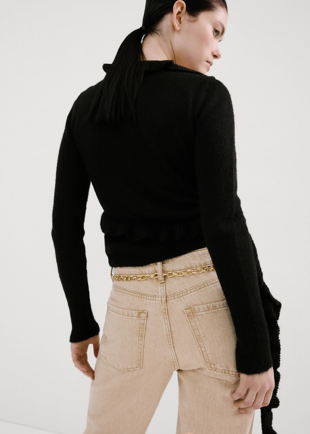 Mango cardigan heidi in anthracite - Image 6
