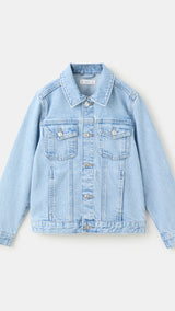 Mango jacket john in light denim - Image 1