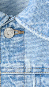 Mango jacket john in light denim - Image 4