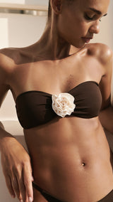Mango bikini top fiji in brown - Image 1