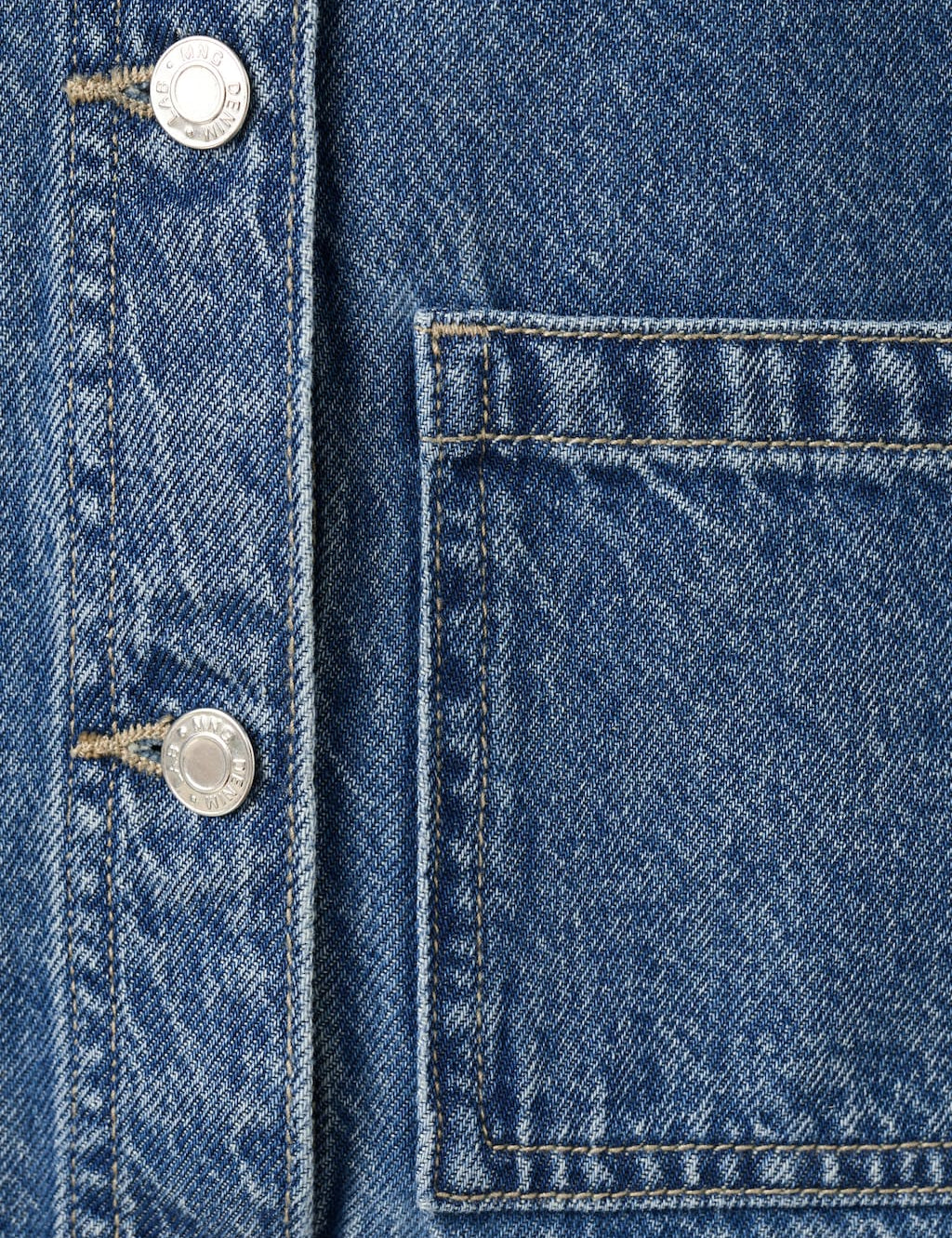 Mango jacket georgia in medium denim - Image 2