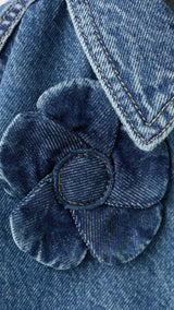 Mango jacket georgia in medium denim - Image 3