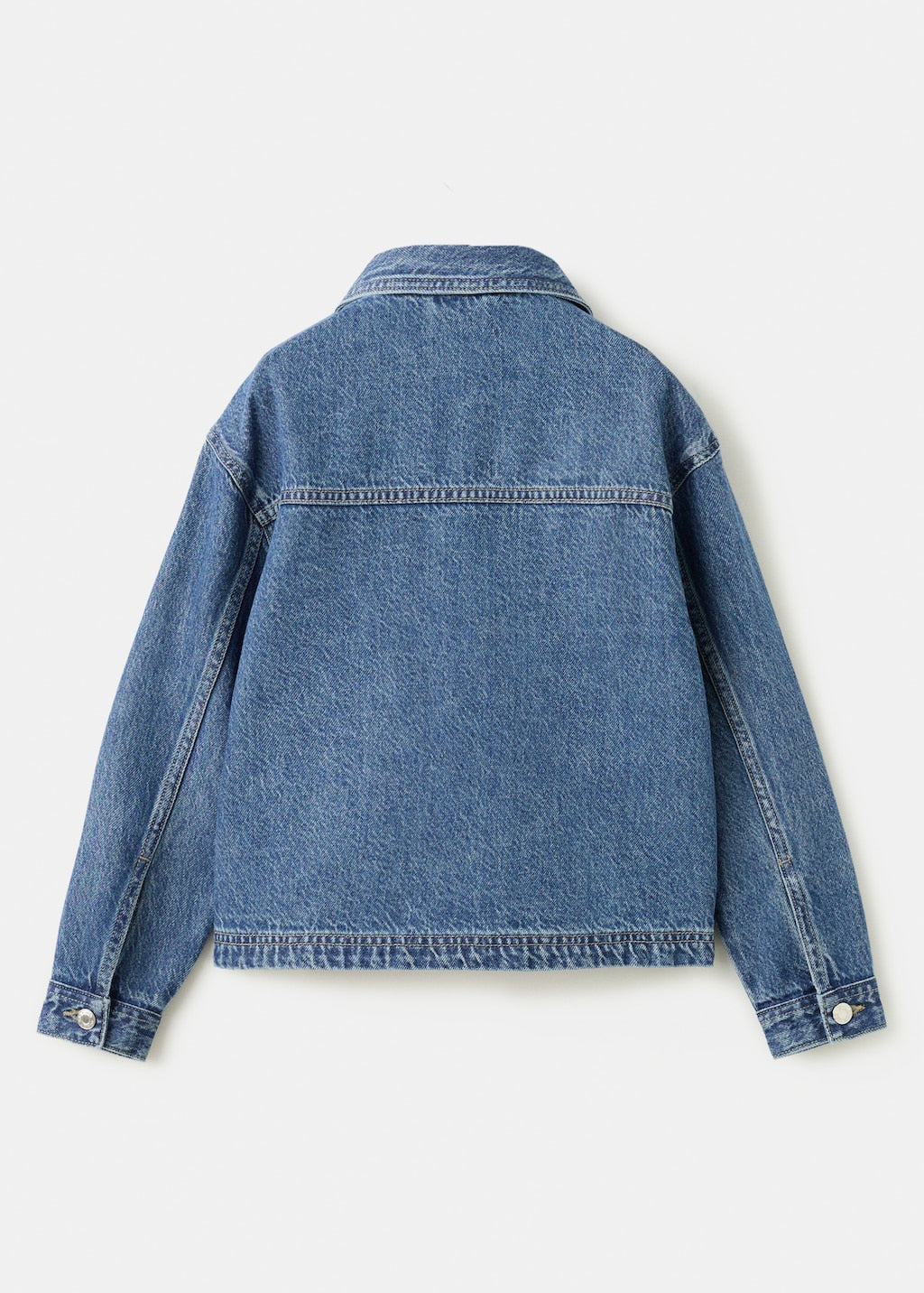 Mango jacket georgia in medium denim - Image 4