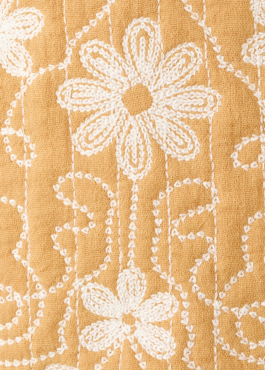 Mango vest flowy in mustard - Image 2