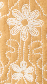Mango vest flowy in mustard - Image 2