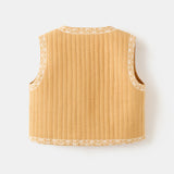Mango vest flowy in mustard - Image 5