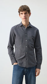 Mango shirt dani in navy - Image 1