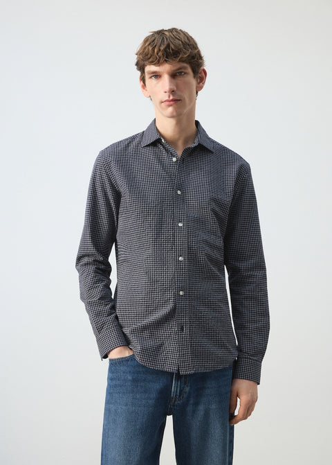 Mango shirt dani in navy