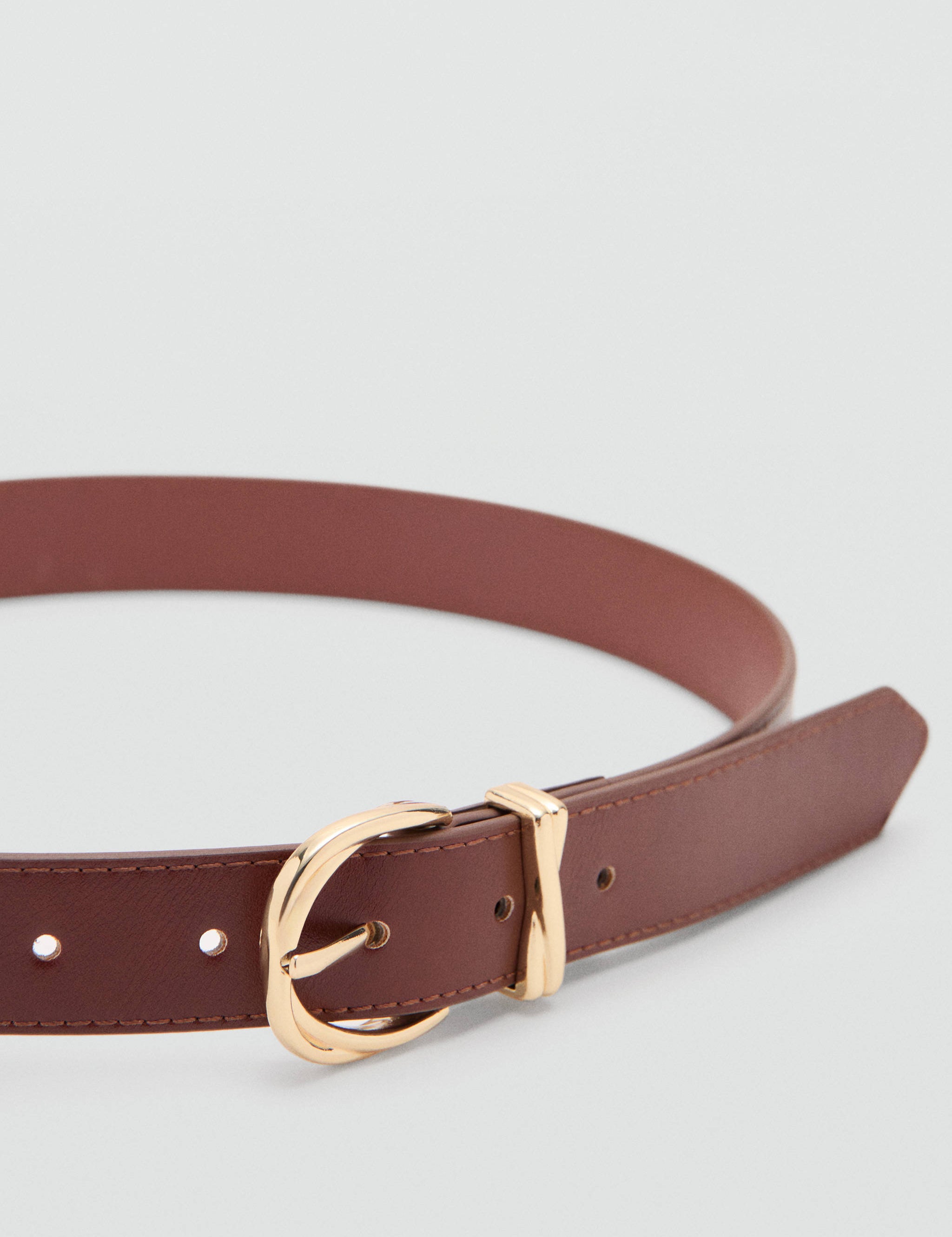 Mango belt twister in brown-052