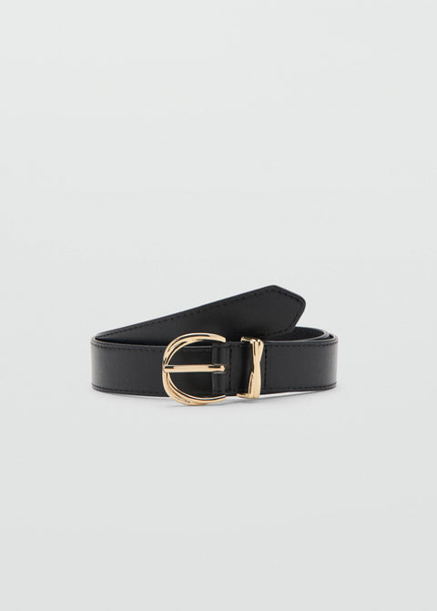 Mango belt twister in black