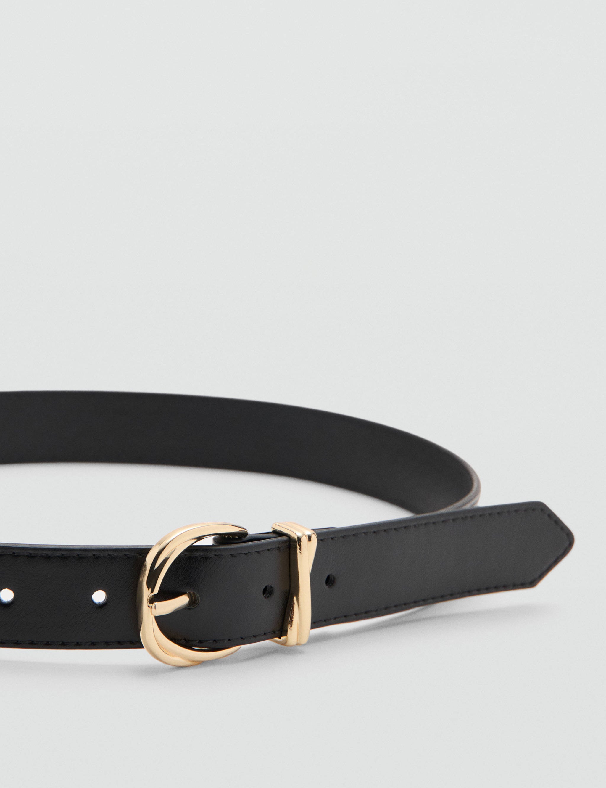 Mango belt twister in black-052