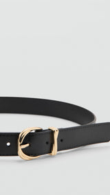 Mango belt twister in black-052