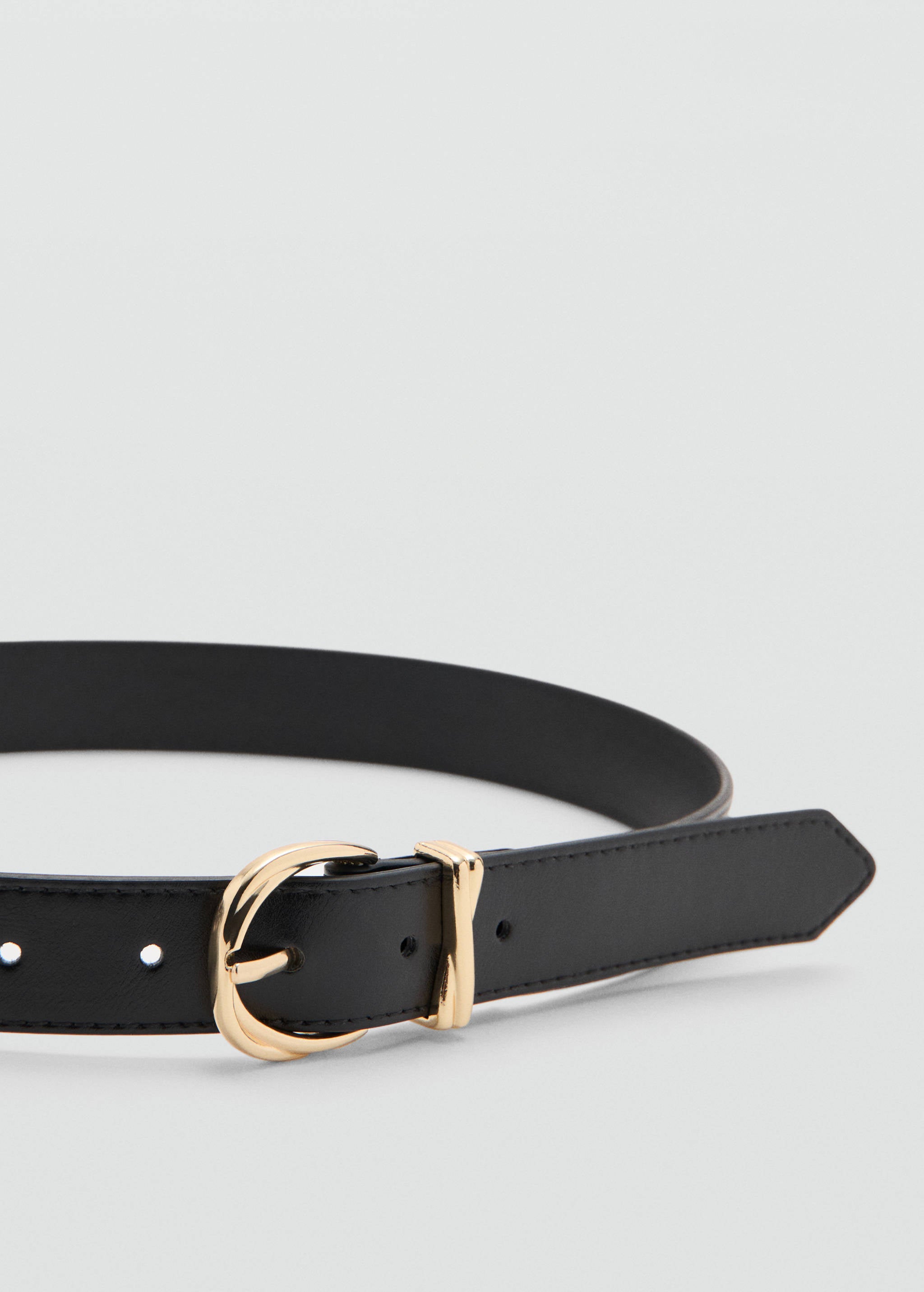 Mango belt twister in black-052