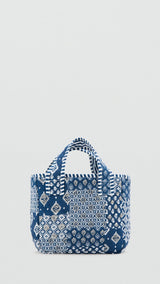 Mango mini bag bandana in navy - Image 2