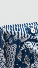 Mango mini bag bandana in navy - Image 4