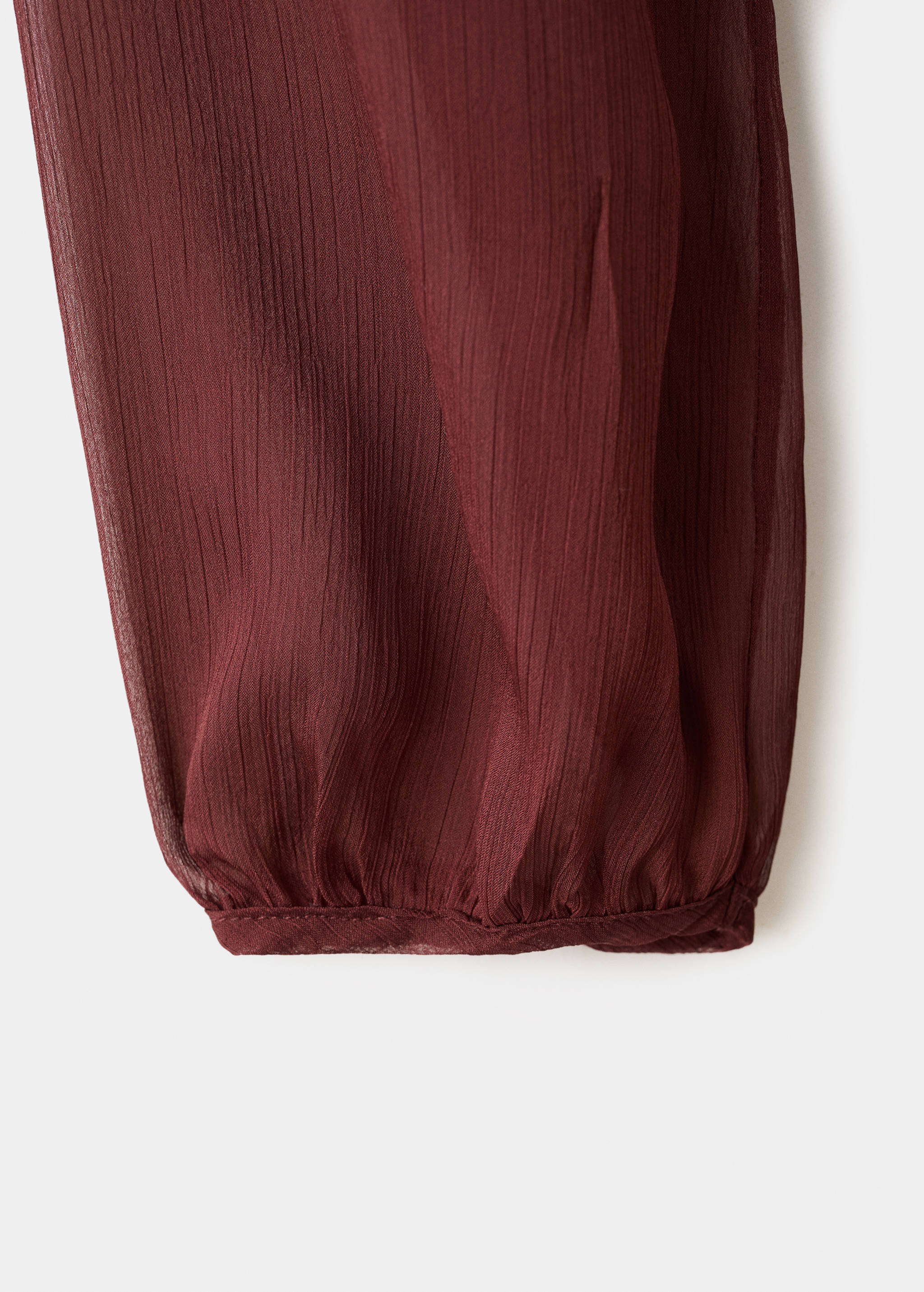 Mango dress romance in brown