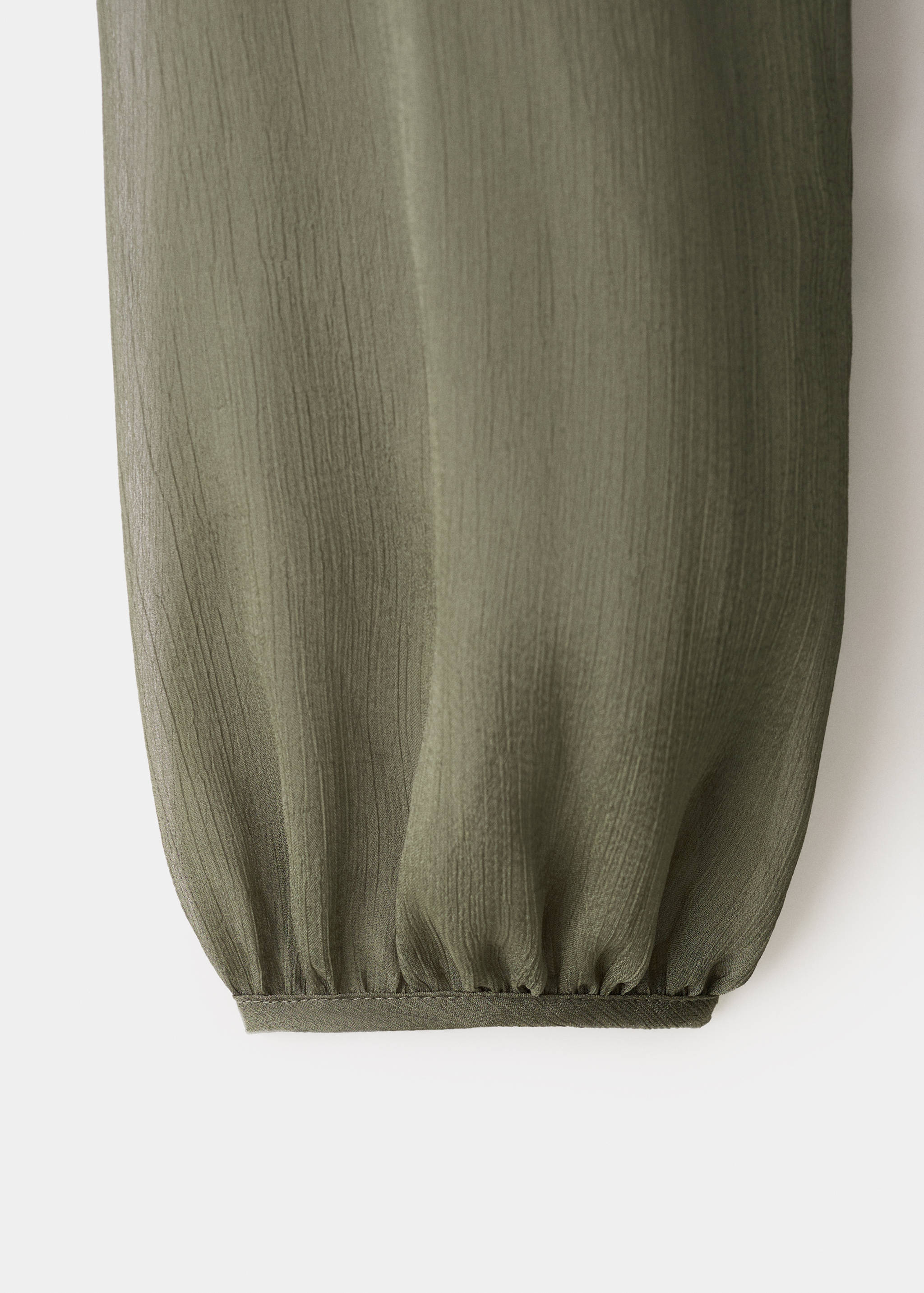 Mango dress romance in khaki