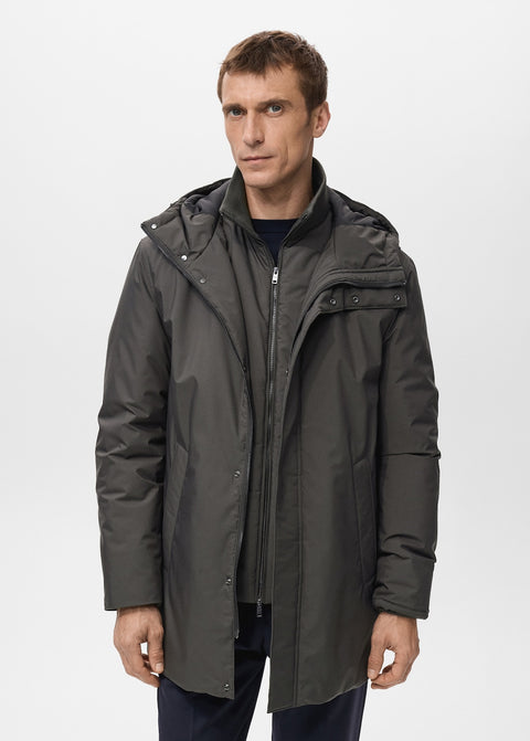 Mango parka ben in grey
