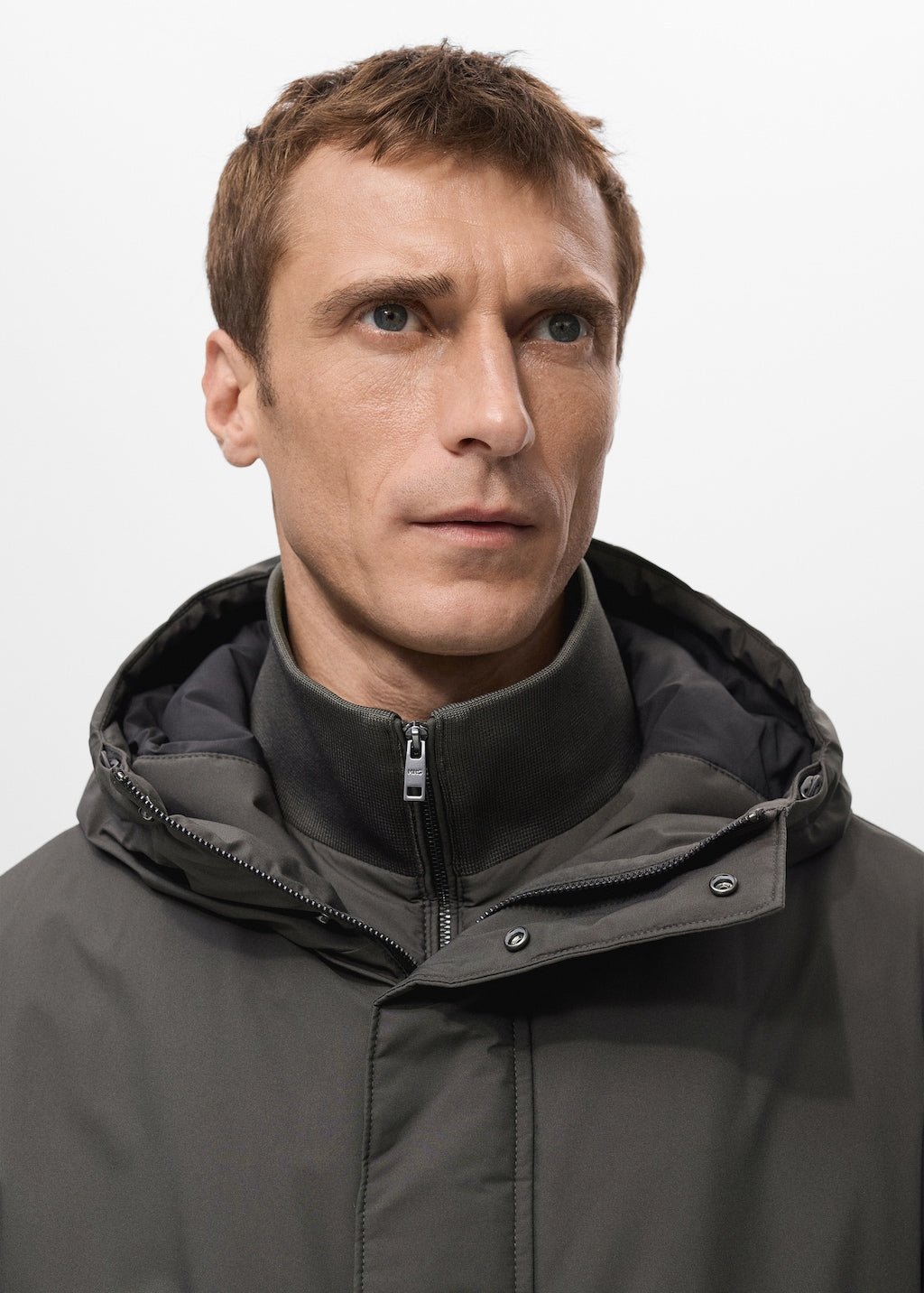 Mango parka ben in grey - Image 4