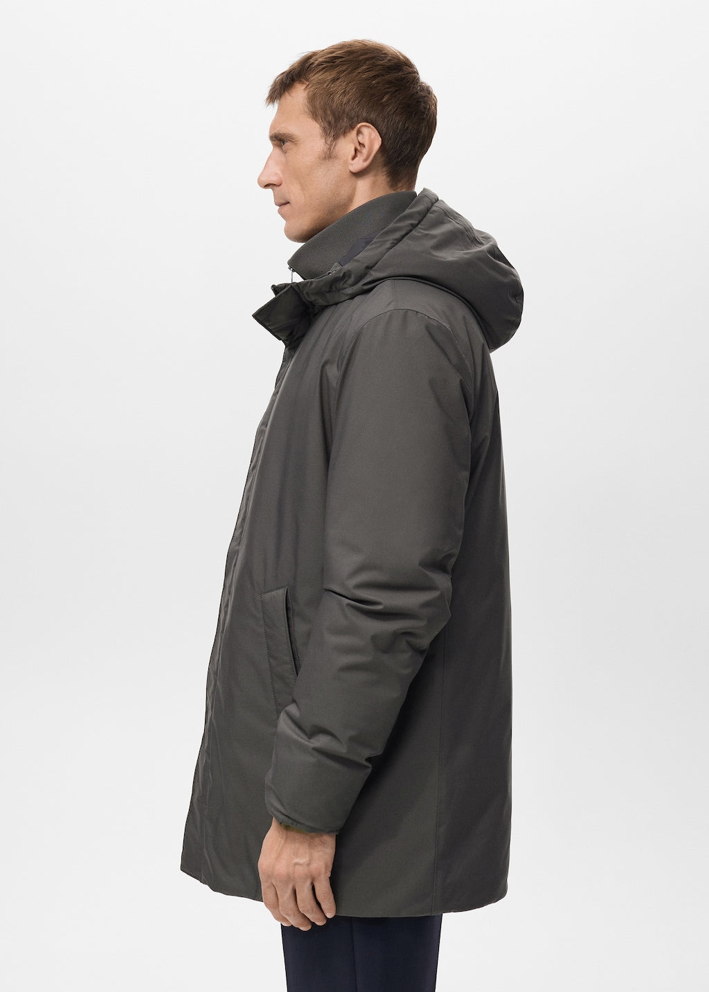 Mango parka ben in grey - Image 7