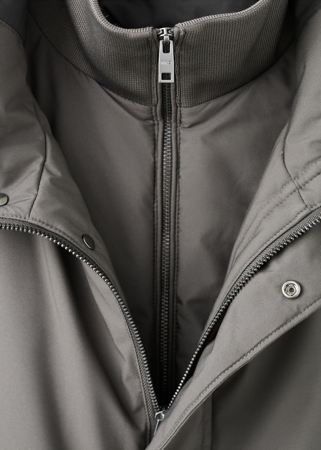 Mango parka ben in grey - Image 8