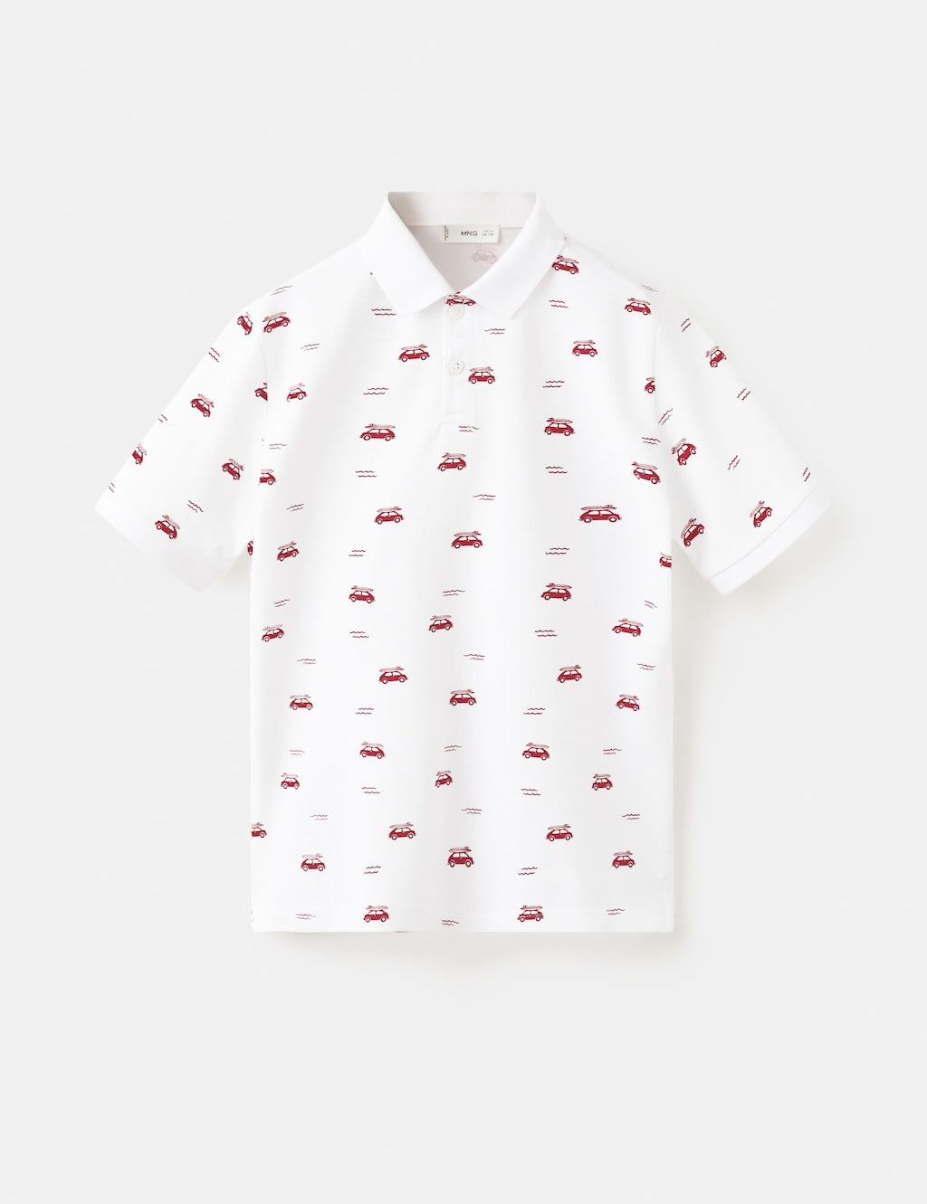 Mango poloshirt cyaop in white - Image 1