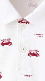 Mango poloshirt cyaop in white - Image 2