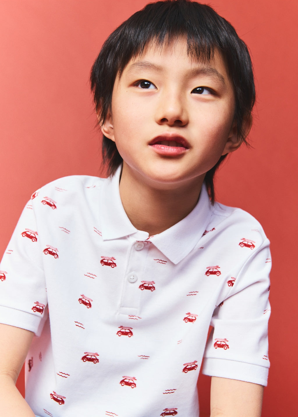 Mango poloshirt cyaop in white - Image 3