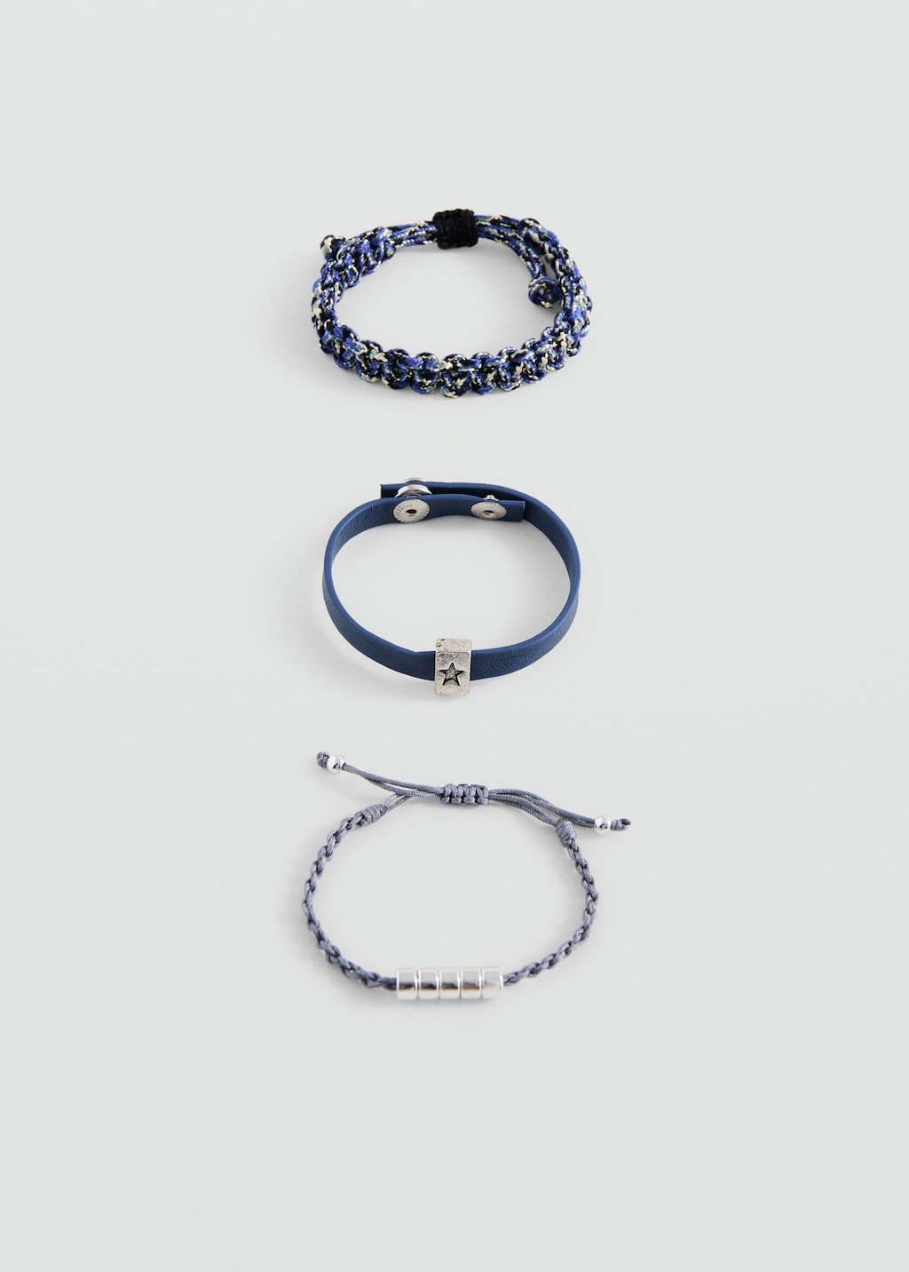 Mango bracelet cuerdi in navy - Image 1