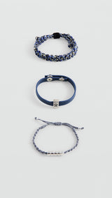 Mango bracelet cuerdi in navy - Image 1