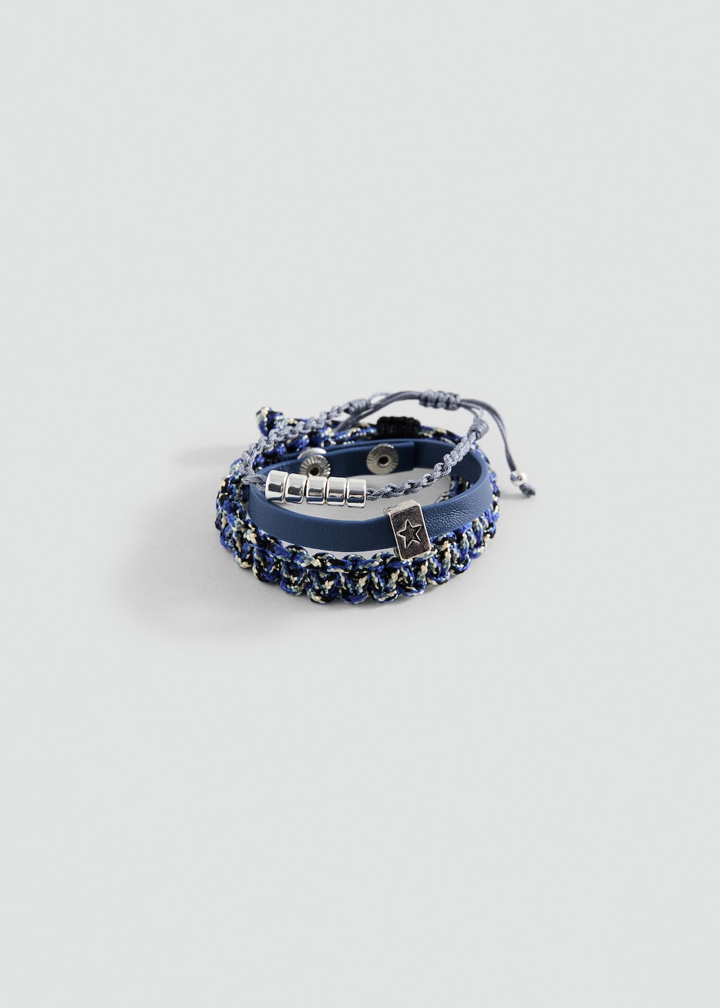 Mango bracelet cuerdi in navy - Image 2