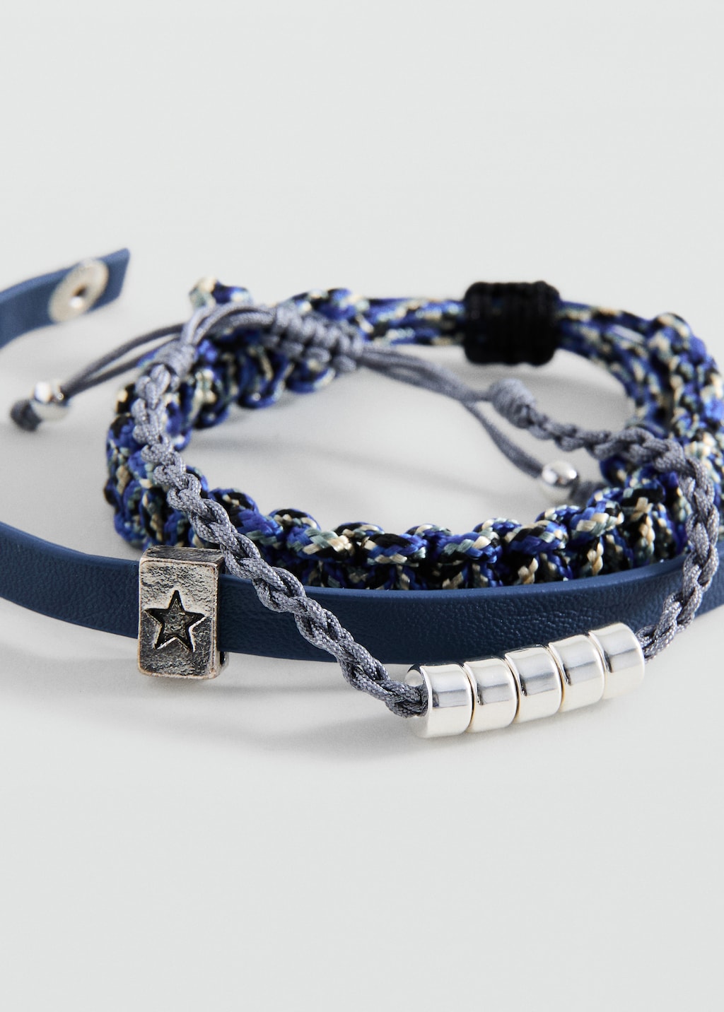 Mango bracelet cuerdi in navy - Image 3