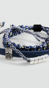 Mango bracelet cuerdi in navy - Image 3