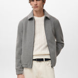 Mango overshirt bellecz in light vigore grey - Image 1