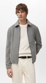 Mango overshirt bellecz in light vigore grey - Image 1