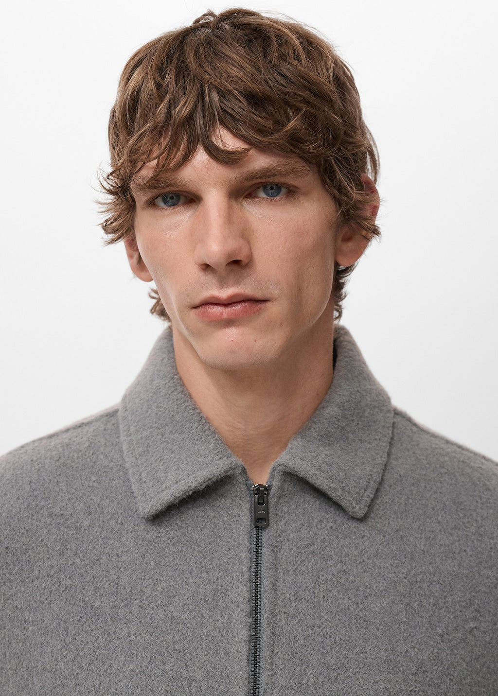 Mango overshirt bellecz in light vigore grey - Image 4
