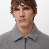 Mango overshirt bellecz in light vigore grey - Image 4