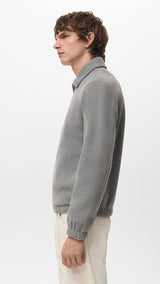 Mango overshirt bellecz in light vigore grey - Image 5