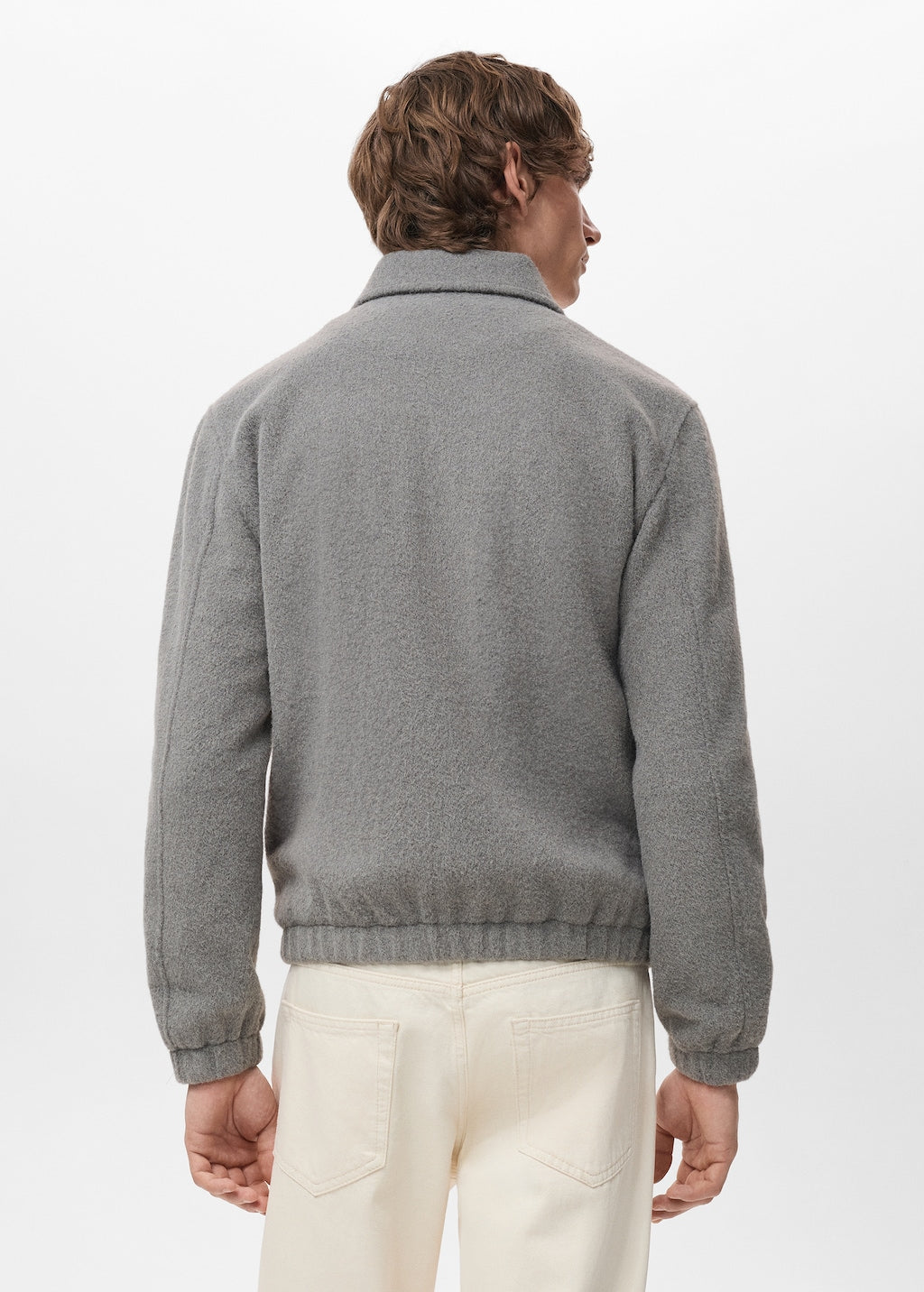 Mango overshirt bellecz in light vigore grey - Image 7