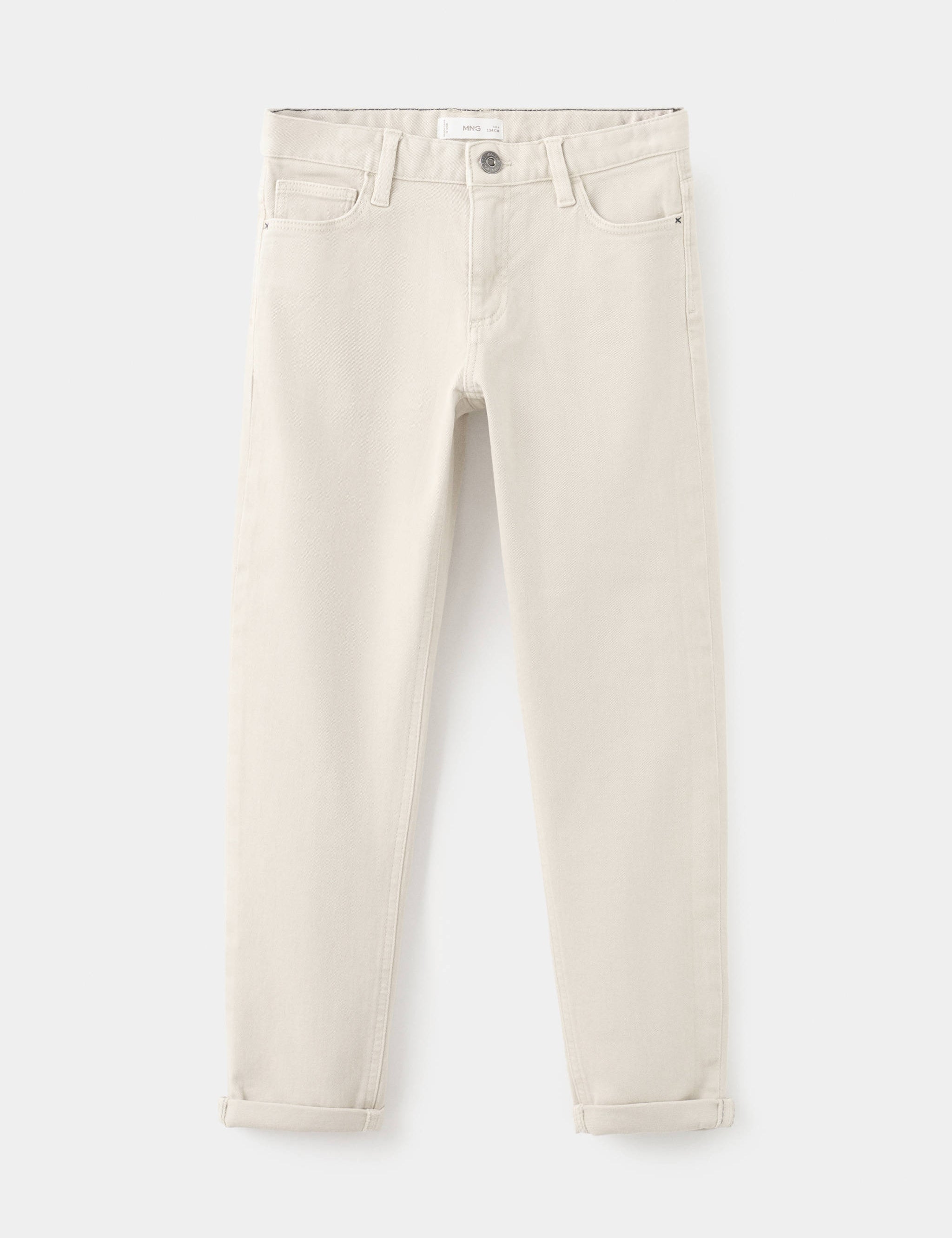 Mango trousers peru in beige-021